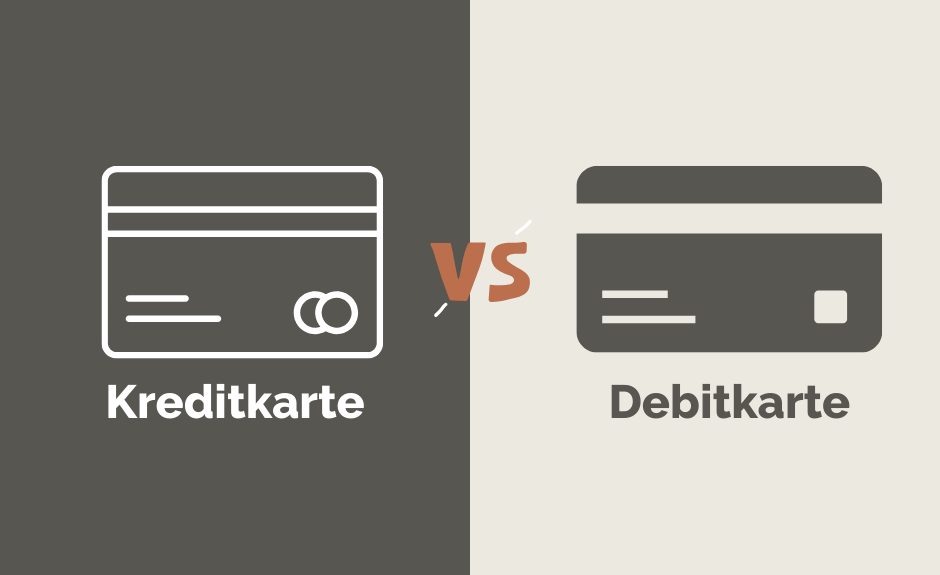 Unterschied zwischen Kreditkarte und Debitkarte